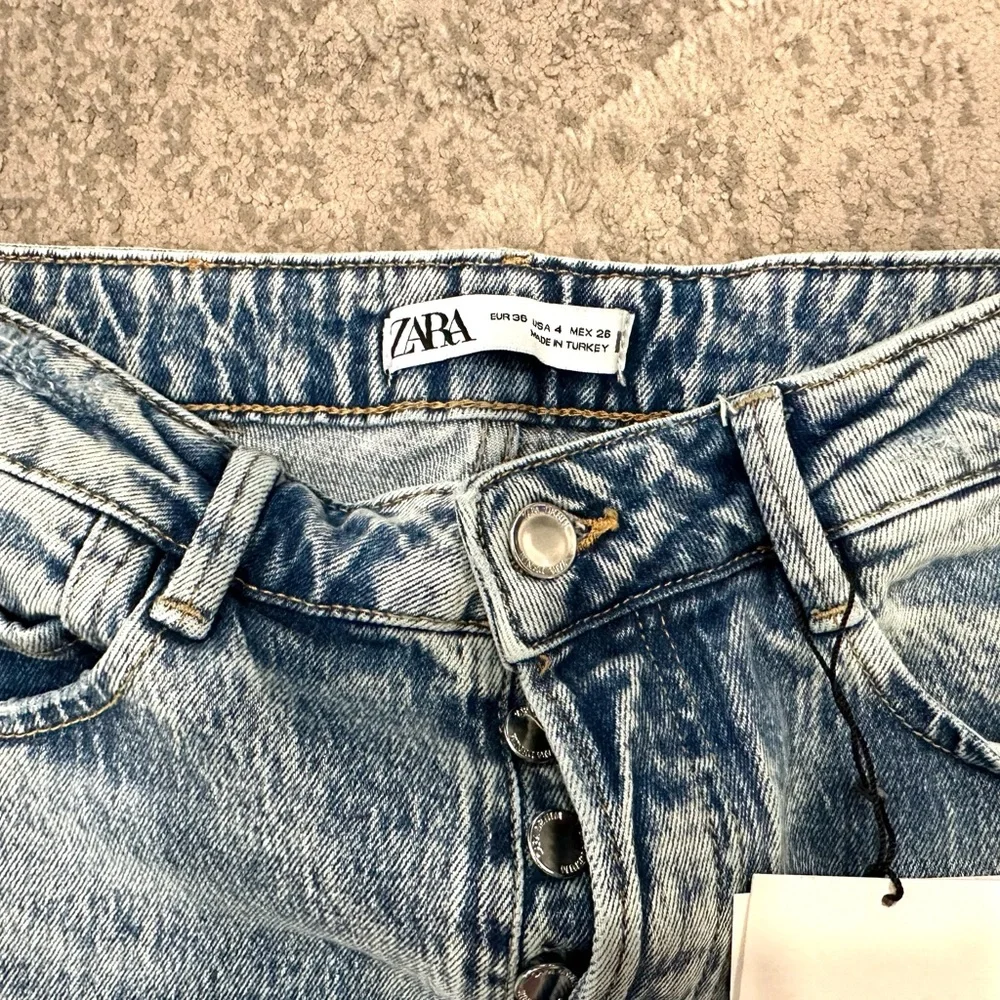 NWT Zara High Rise Straight Leg Jeans 6164/219/406 - Picture 6 of 10
